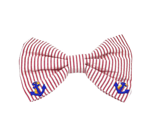 Anchors Away Seersucker Bow Tie