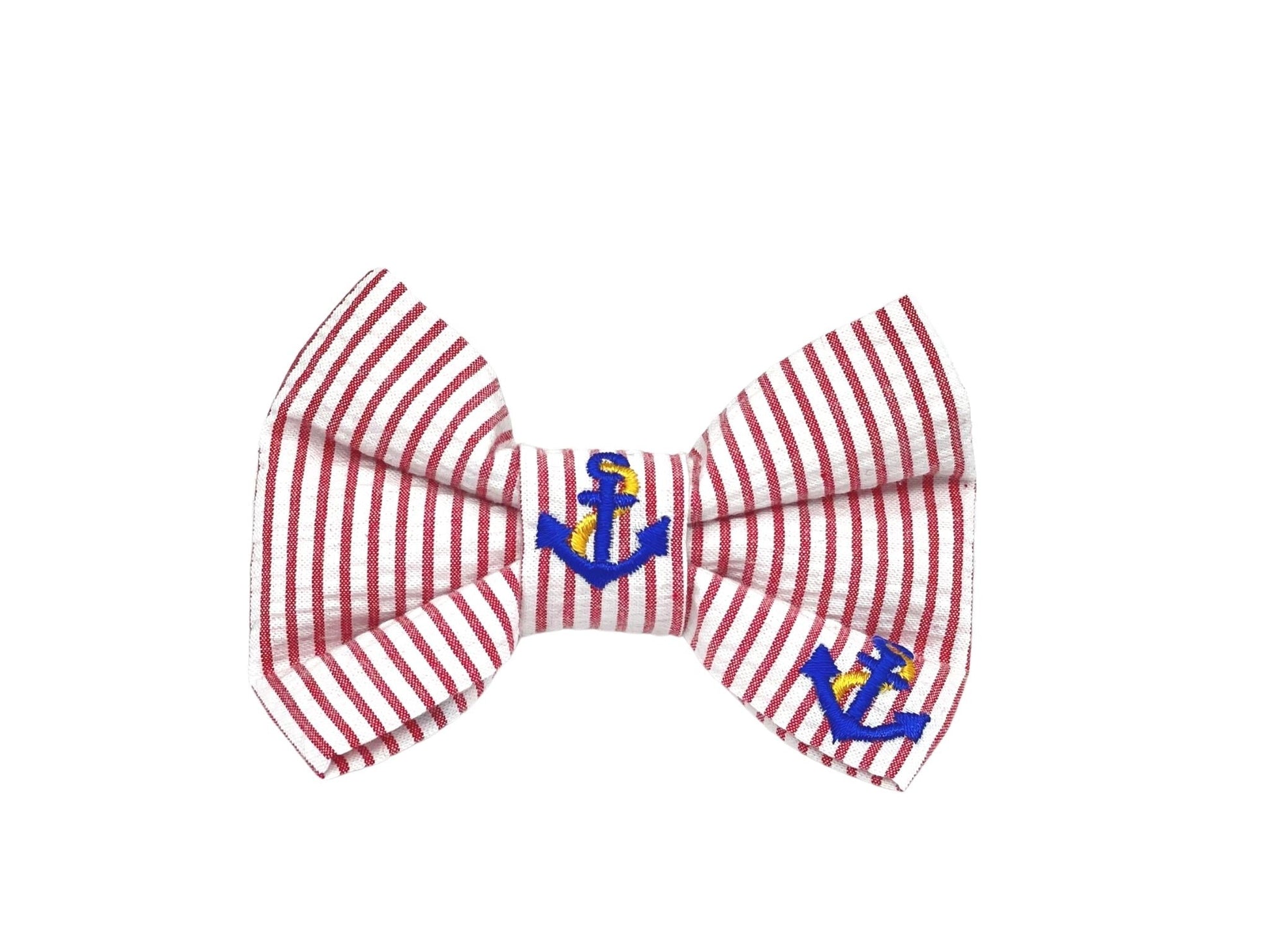 Anchors Away Seersucker Bow Tie